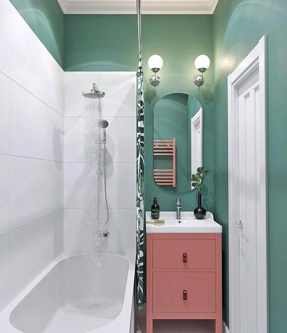 Красивая не только белая ванная комната: 12 ярких не классических ванных
